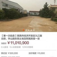 莱西法院网络司法拍卖迎来开门红 华山路东侧土地高溢价成交
