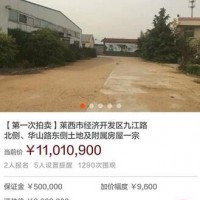 莱西法院网络司法拍卖迎来开门红 华山路东侧土地高溢价成交