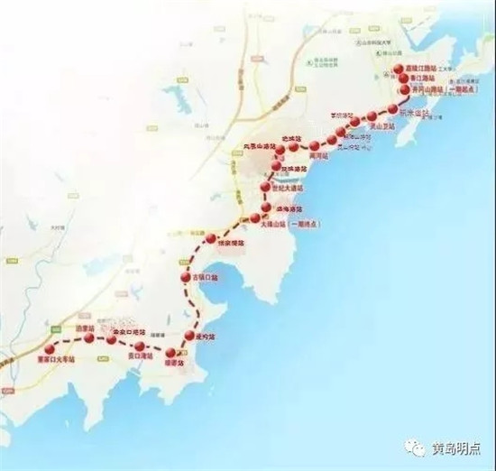 青岛16条地铁的开通时间换乘站汇总
