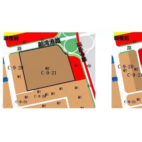 青岛西海岸新区四个片区多幅地块控规调整公示
