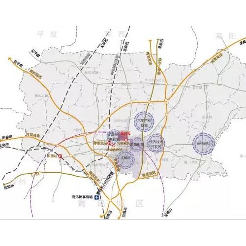 即墨中心城区主城区片区规划出炉 有5个旧村改造