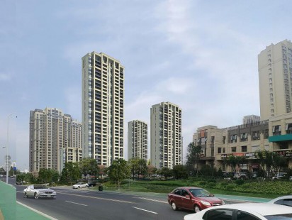 海信香江睿园实景合成图 