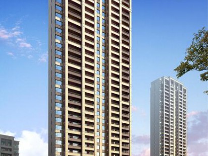 海信香江睿园高层南立面效果图 