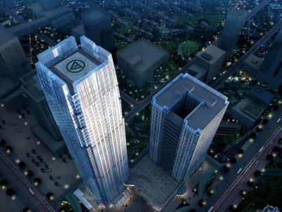舜宁国际金融中心楼顶设置停机坪 