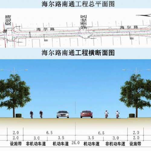 即墨区海尔路南通工程规划方案公示 春阳丽景等楼盘受益
