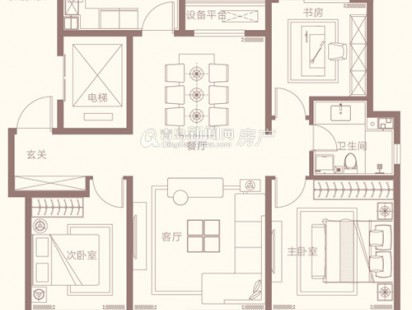 中海红著A8户型 