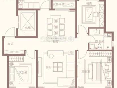 中海红著A8 户型图