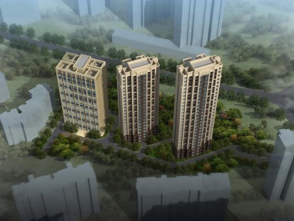 城投桃苑山色效果图 