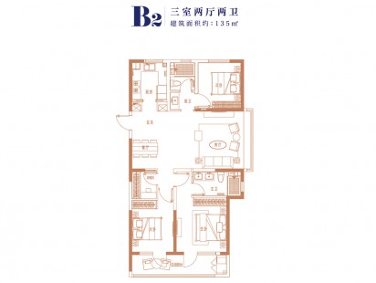 海信香江睿园B2户型 