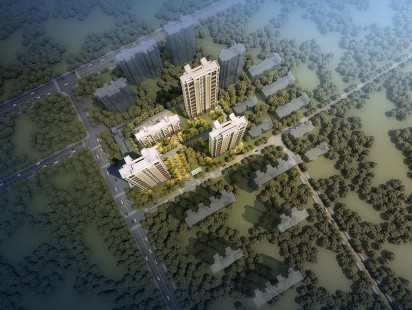 海信香江睿园鸟瞰图 