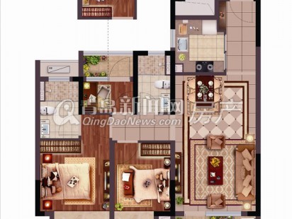 奥园首府壹号3室 2厅 2卫 