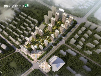 奥园首府壹号鸟瞰图 
