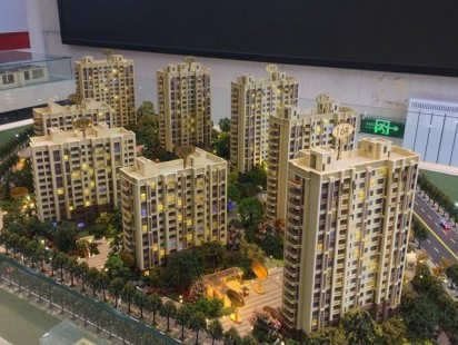 城投悦动湾沙盘图 