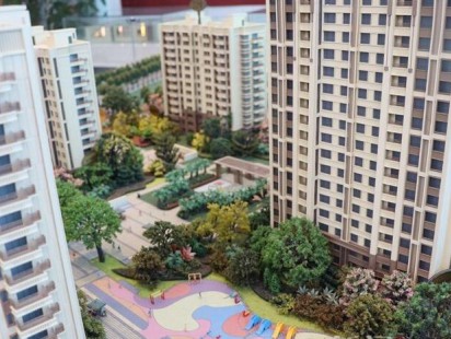 城投悦动湾沙盘图 