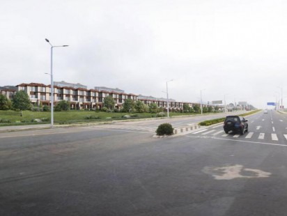 颐荣青岛院子实景融合图 