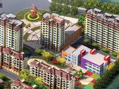 香溪贤庭鸟瞰图 