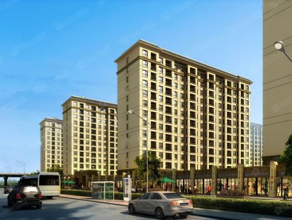 永合萃英花园沿街效果图 