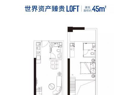 融信西发海月星湾loft 户型图