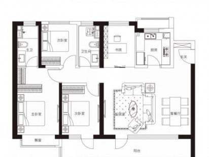 融信西发海月星湾阅湾 户型图