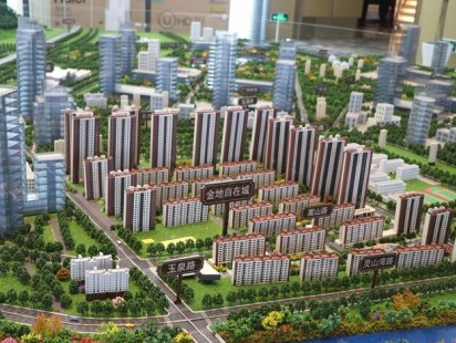 金地自在城沙盘图 