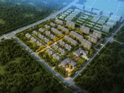 海信珠山小镇鸟瞰图 