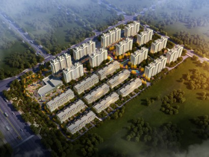 海信珠山小镇鸟瞰图 