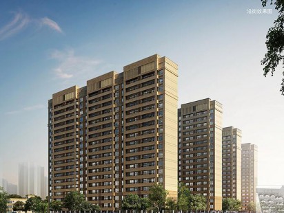 旭辉银盛泰锦悦都沿街效果图 