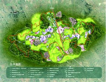 半岛田园综合体总平面图1,产业链示范展示区(未来农业馆)2,科技农业