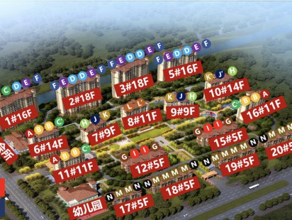 绿地海月名都鸟瞰图 