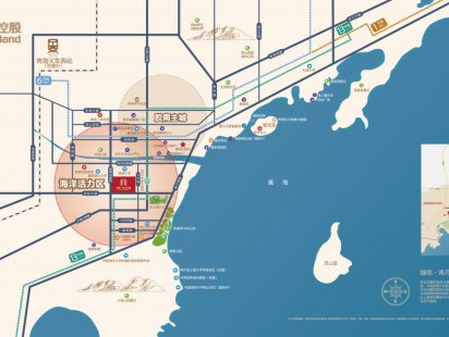 绿地海月名都区位图 