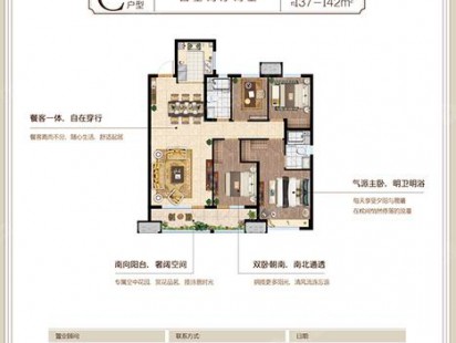 实地蔷薇国际C户型 