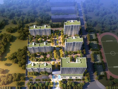 金科平澜府鸟瞰图 