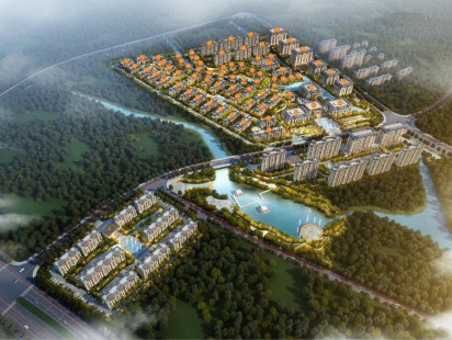 天一珑樾雲谷鸟瞰图 