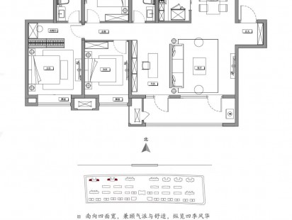 新城云樾晓院C户型 