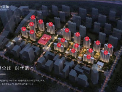 融创时代公馆鸟瞰图 