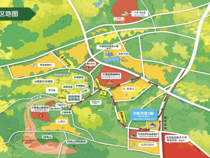 天泰天空之城景区图 