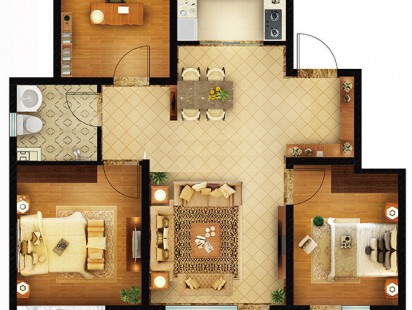 天一珑樾雲谷云海间户型 