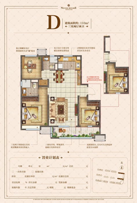 万科金域华府户型图第1张图片