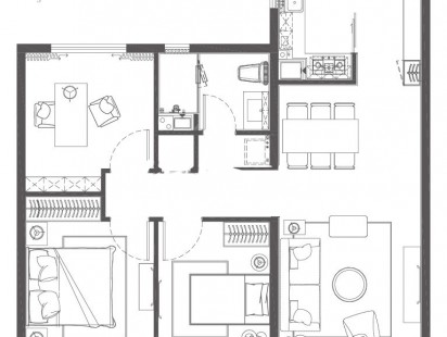 蓝湾运动中心户型图
