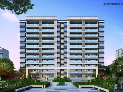 海悦湾小高层效果图 