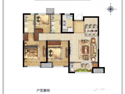 三盛国际海岸C 户型图