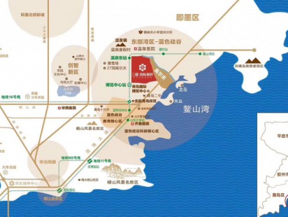 三盛国际海岸区位图 