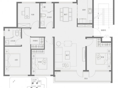 融创影都壹號E户型 