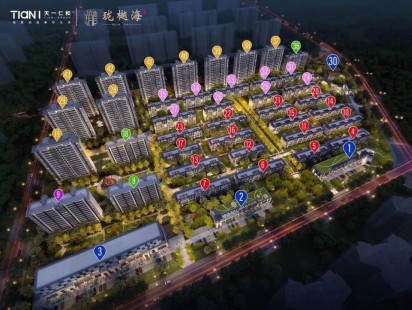 天一仁和珑樾海鸟瞰图 