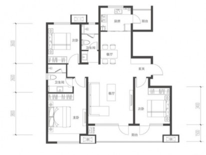 世茂香奈公馆户型图