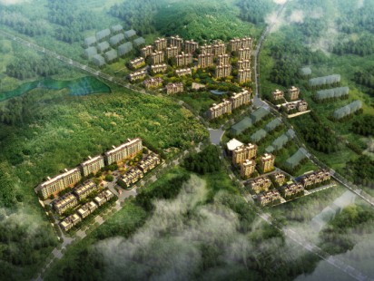 海信积米湾全局鸟瞰图 