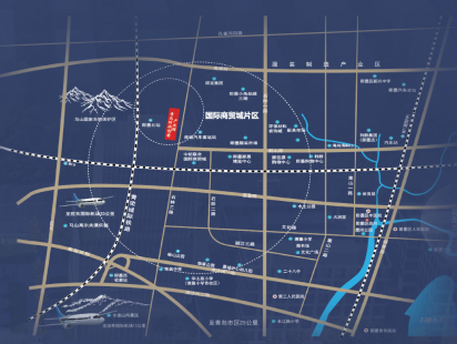 青岛时尚创意产业园区位图 