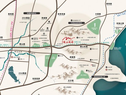 鑫都溪山林语区位图 