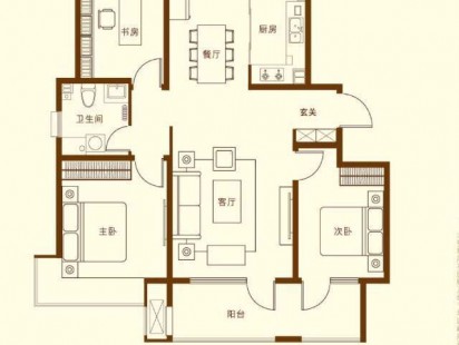 昆仑首府B1 户型图