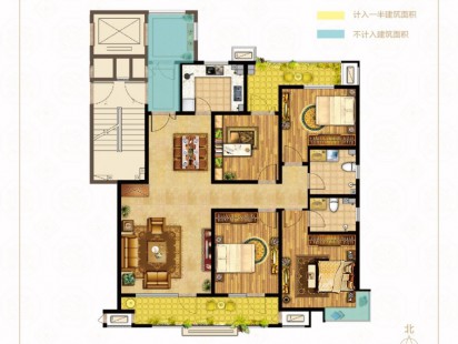 万德麒麟公馆F户型
